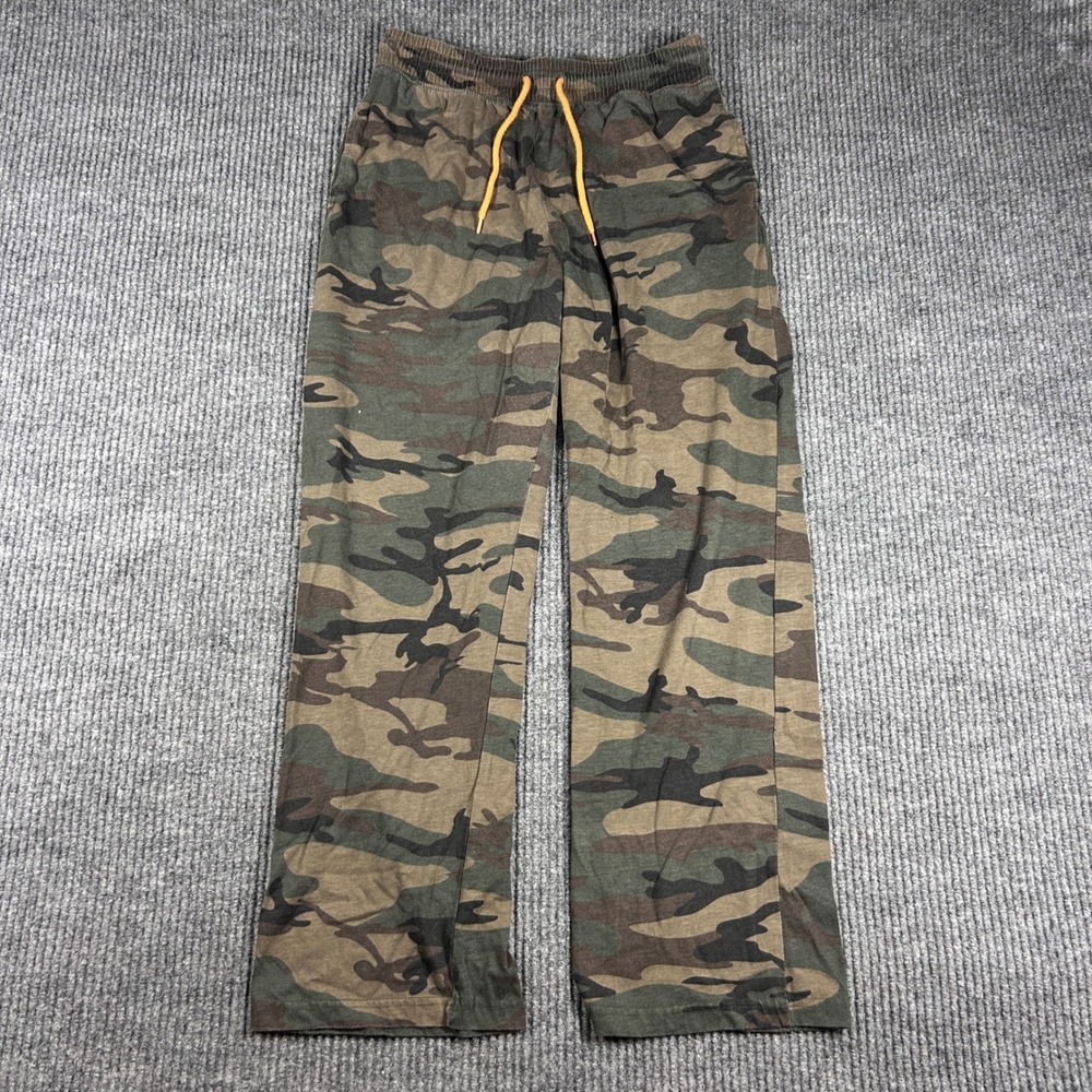 Zoe + Liv Joggers Womens M Camo Lounge Pants Green Camouflage Drawstring